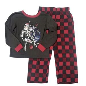 OshKosh Santa Fleece Holiday PJ Set Size 5